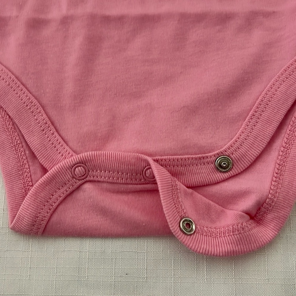 New / Pink With White Bunny Bodysuit (Onesie) - Picture 4 of 6